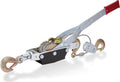 Come along Winch Heavy Duty - 4 Ton Power Puller Hand Winch with Cable and Pulley - Come along Tool - Power Cable Puller with Dual Gears Ratchet System for Easy Hand Pulling (3 Hooks)-